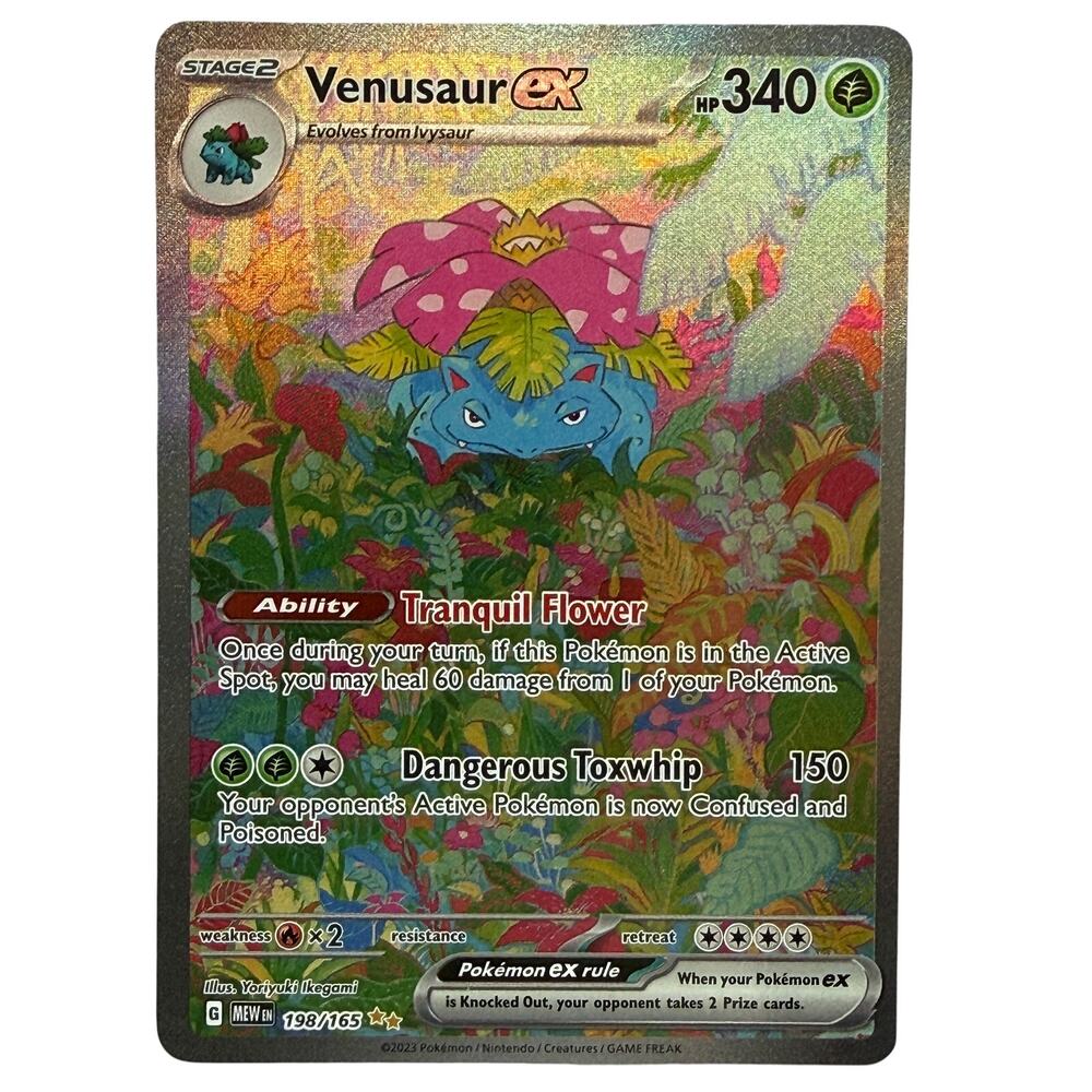 Pokémon TCG Venusaur ex 198/165 Pokémon 151 Special Illustration Rare Card NM-MT